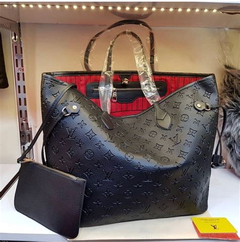 louis vuitton black and red bag